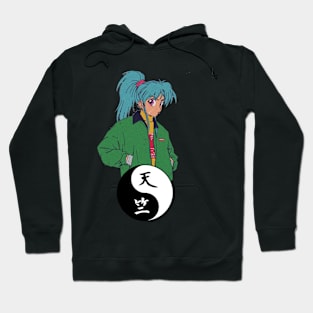 Retro Anime Yin And Yang Hoodie